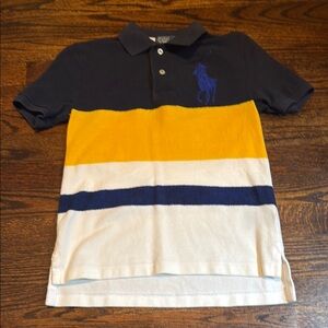 Polo by Ralph Lauren Kids' Black and Yellow Colorblock Polo Shirt